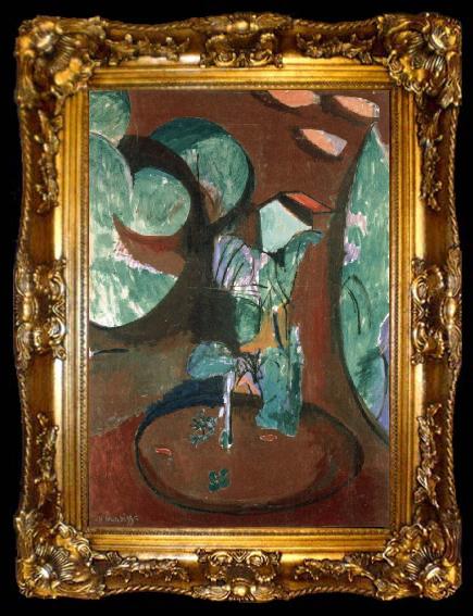 framed  Henri Matisse Garden in Issy, ta009-2